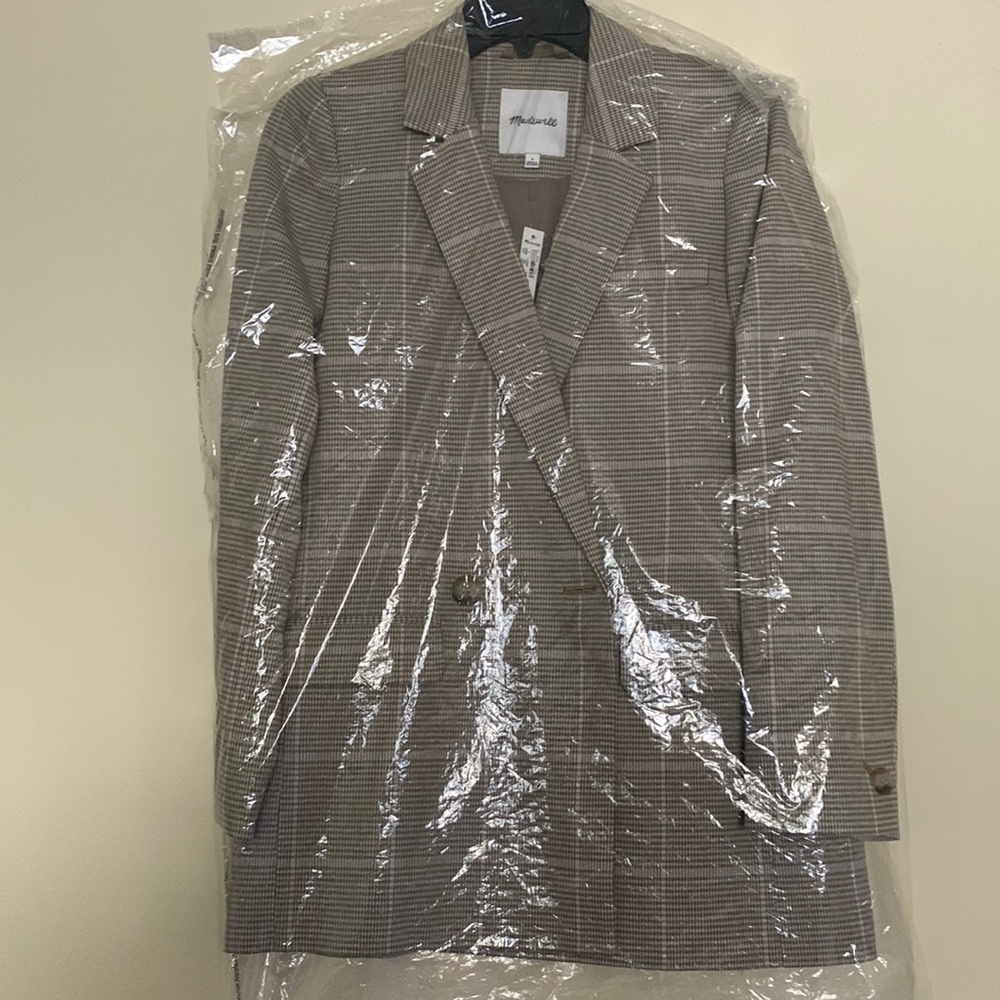 Madewell Dorset Blazer in Windowpane - Picture 7 of 9